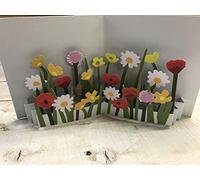 FLOWER FIELDS: POP-UP CARD - MIXED WILD FLOWERS