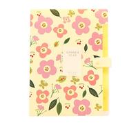Flower File Folder 6 Pocket Expanding Document Letter Size Organiser Sorting for Home School Office PP Organiser