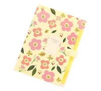 Flower File Organiser 6 Pockets Expanding Document Folder Letter Size Expandable Document Sorting Folder for Office Classification Folders