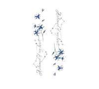 Flower Fish Tattoo Stickers Fake Tattoo Temporary Tattoos For Women Men(06)