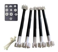 Flower Floral Dotting Tools Set, DIY Graffiti Stamping Dotting Pens & 3D Printed Art Stamp Pen, Flowers Leaves & Cat Paw Patterns for Dot Painting (Style A)
