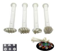 Flower Floral Dotting Tools Set, Flowers Leaves Cat Paw Patterns, 3D Printed Art Stamp Pen, Art Stamp Pen Tools, DIY Graffiti Stamping Dotting Pens (Style C)