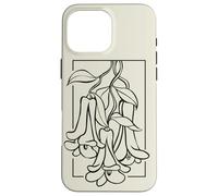 Flower Floral with Large Bell Blossoms Bellflower Case for iPhone 16 Pro Max
