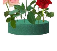 Flower Foam Block - Absorbent Craft Base for Floral Arranging | Porous Phenolic Material with Water Holding Structure, Round Dry Wet Support Tool, Bouquet Centerpiece Decoration for Party Vase Design