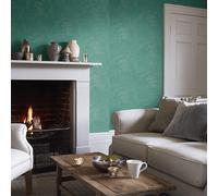 Rasch Foliage Leaves Emerald Green Wallpaper Modern Contemporary Paste The Wall