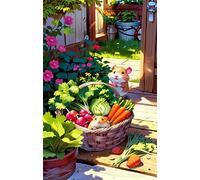 Flower Food Hamster Jigsaw Puzzles for Adults 500 Pieces Educational Toys Challenging Game 500 Piece Puzzles for Adults for The Whole for Women Gifts for Men