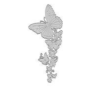 Flower for Butterfly Shaped Border Frame Metal Die-Cuts Edge Cutting Stencils Carbon Steel Embossing Template for Flower Butterfly Die Cuts Lace Embossing Border Edge Metal Cutting Decor