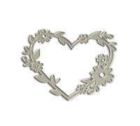 Flower Frame Cutting Dies Heart Shape Metal Die Cut Embossing Templates Molds Cut Stencils for Card Photo Decoration Flower Frame Die Cuts Stencils for Album Decorations Heart Shape Cutting