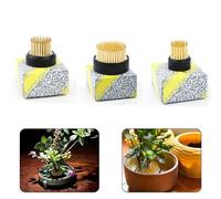 Flower Frog Base Holder for Ikebana Style Floral Arranging, Includes Rubber Protector to Prevent Damage (35mm)