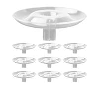 Flower Frog Stainless Steel - Round Kenzan Plug-In Aid | 10 Pieces Hydroponic Floating Flower Stand | Transparent Flower Holder for Vases and Aquariums, 5-7 cm, DIY Decoration, Home & Restaurant