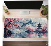 Flower Gaming Mouse Mat Pink Large Mouse Pad 700x300x3 mm XXL Mousepad Desk Mat Improved Precision and Speed Rubber Base for Stable Grip on Smooth Surfaces Table Pad PjY2699 M-3