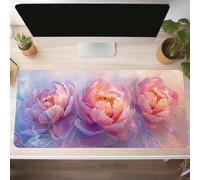 Flower Gaming Mouse Mat Pink Large Mouse Pad 800x300x3mm XXL Mousepad Desk Mat Improved Precision and Speed Rubber Base for Stable Grip on Smooth Surfaces Table Pad PjY14103 V-V