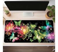 Flower Gaming Mouse Mat Yellow Large Mouse Pad 60 x 30cm XXL Mousepad Desk Mat Improved Precision and Speed Rubber Base for Stable Grip on Smooth Surfaces Table Pad PjY10859 C-Y