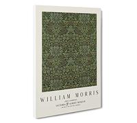 Flower Garden Vol.1 William Morris Canvas Print | Gallery Wrapped 30mm Frame Wall Art | 30x20 inches | Ready to Hang | Contemporary Floral Picture | Living Room Bedroom Lounge Office