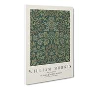 Flower Garden Vol.2 By William Morris Canvas Print | Gallery Wrapped 30mm Frame Wall Art | 24x16 inches | Ready to Hang | Classic Floral Picture | Living Room Bedroom Lounge Office