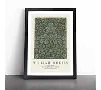 Flower Garden Vol.2 by William Morris Framed Wall Art Picture Print - Canvas Painting - Modern Home Décor Poster - Ready to Hang for Living Room Bedroom Kitchen - Black A3 (36 x 48 cm)