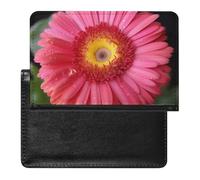 Flower Gerbera Passport Cover Protector Rfid Blocking Passport Holder Id Card Holder Secure Travel Wallet Organizer for Passport Tickets Credit Cards, style, One Size