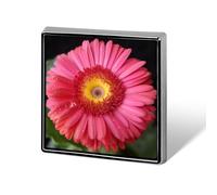 Flower Gerbera Pins,Square Badge Button Making Supplies Custom Badge Reel Design Your Own Personalized Lapel Badge with Your Text Logo Or Image