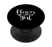 Flower Girl Arrow Heart Wedding And Bachelorette Party PopSockets Adhesive PopGrip