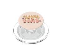 Flower Girl Daisy Butterfly Typography Graphic PopSockets PopGrip for MagSafe
