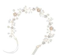 Flower Girl Headpiece Princess Flower Crystal Headpiece Flowers Girl Crown Gold Bridal Hair Accessories for Women Girls Bride Wedding First Communion Photography Festival Gifts