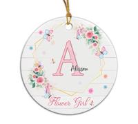 Flower Girl Tree Decorations With Gold String Xmas Pendant Funny Christmas Decorations For Party Home Decor Office