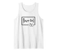 Flower Girl - Wedding Day Bride Cursive Cute Pretty Floral Tank Top