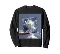 Flower Glass Block Botany Macro Photography Sweatshirt