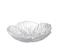 Flower Glass Plate Trays Decorative Jewelry Dish Tray Crystal for Jewelry(TYPE A,S 20X4.2CM)