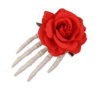 Flower Gothic Hairpin Headwear Skull Hand Barrette Day Of The Dead Hair Clip,Room Decor Halloween