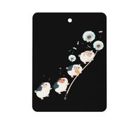 Flower Guinea Pig Dandelion Car Air Freshener Decorative Hanging Aromatherapy Tablets for Car Trucks Square