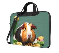 Flower Guinea Pig Print Lightweight Versatile Office Work Bag Stylish And Functional Laptop Bag Women Men