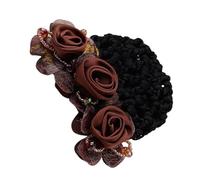 Flower Hair Bun Holder, Bun Holder Cover, 3.15x3.15x1.97inch Size, Floral Clip, Easy to Use and Stable Hold, Ideal Choice for Bank Clerks Waiters, Cloth Material