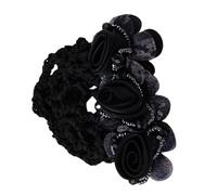 Flower Hair Bun Holder, Bun Holder Cover, 3.15x3.15x1.97inch Size, Floral Clip, Easy to Use and Stable Hold, Ideal Choice for Bank Clerks Waiters, Cloth Material