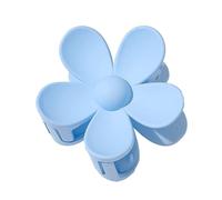 Flower Hair Claw Clamp with Sturdy Holder - Blue Hair Accessories for Thin and Thick Hair (Sports/Daily/Party) - Floral Design