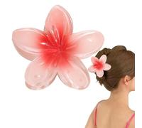 Flower Hair Claw Clips | Hawaiian Claw Clips for Hair | Strong Hold Non-Slip Styling Accessories for Travel Beach Vacation Summer Festival