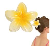 Flower Hair Claw Clips, Hawaiian Claw Clips for Vacation, Strong Hold Non-Slip Styling Accessories for Travel Beach Vacation Summer Festival