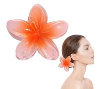 Flower Hair Claw Clips - Hawaiian Flower Hair Clips, Summer Beach Holiday Style Accessory, Lightweight Durable Construction with Secure Grip |