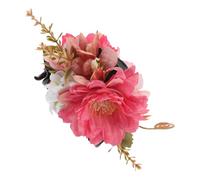 Flower Hair Claw Clips Women Medium for Elegant Styling | Polyester Fabric, Realistic Flower and Rose Design, Hair Claw Clips Women Medium, Versatile Back Clip