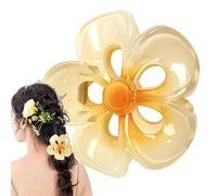 Flower Hair Claw | Hawaiian Flower Hair Clips,Large Women's Hair Barrettes, Hair Styling Accessories for Woman and Girls Hair Decoration