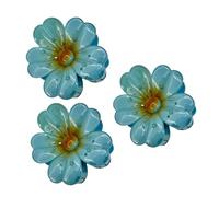 Flower Hair Clip - 3 Pieces with Strong Hold and Non-Slip Function for Hairstyle Accessories | Flower Claw Clips Especially for Thick Hair | For Travel Summer Beach Holidays