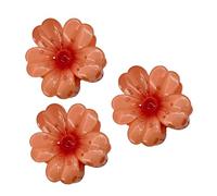 Flower Hair Clip - 3 Pieces with Strong Hold and Non-Slip Function for Hairstyle Accessories, Hawaii Claw Clips for Holiday, for Girlfriend, Sister, Daughter