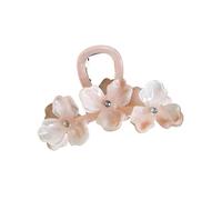 Flower hair clip, gentle hair shark clip, diamond hair clip(Light pink)