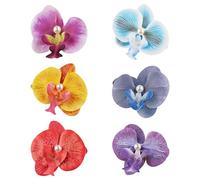 Flower Hair Clips Artificial Flower Clip Hawaiian Beach Hair Pins Clip Clips And 4 Bubble Crepe Hairpins Suitable For Seaside Holiday Ladies Girls