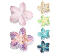 Flower Hair Clips, Flower Claw Clips, 6X Floral Hair Clips, Cute Flower Shaped Hair Clips, Non-Slip Strong Hold Hair Clip for Thick Hair for Girls for Hair