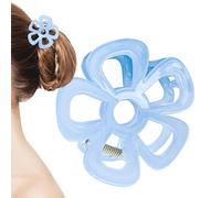 Flower Hair Clips,Jelly Hair Snap Clips - Artistic Floral Hair Barrettes, Non-slip Beach Hair Claw Fashionable For Women Girls