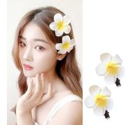 Flower Hair Clips Non-Slip Large Claw Barrettes for Thick Thin Hair - Matte French Hair Accessories Elegant Decorations for Girls Wedding Party