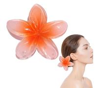 Flower Hair Clips,Nonslip Hawaiian Flower Claw Clips Large Hair Jaw Clips, Hair Styling Accessories for Women and Girls For Straight,Curly & Wavy Hair