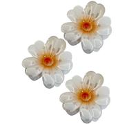 Flower Hair Clips, Pack of 3 Strong Hold, Non-Slip Hairstyles Accessories, Flower Claw Clips, Especially for Thick Hair, for Girls, Girlfriend, Sister, Daughter, Mother and Her