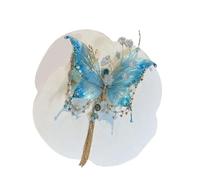 Flower Hair Clips, Tassel Bowknot Headpiece, Shiny Rose Silk Fairy Hair Accessory, Ideal for Girls’ Dance, Bridal, Beach, Cosplay, Prom, Wedding, School, Festival Looks, 0.05lbs Blue Green Purple